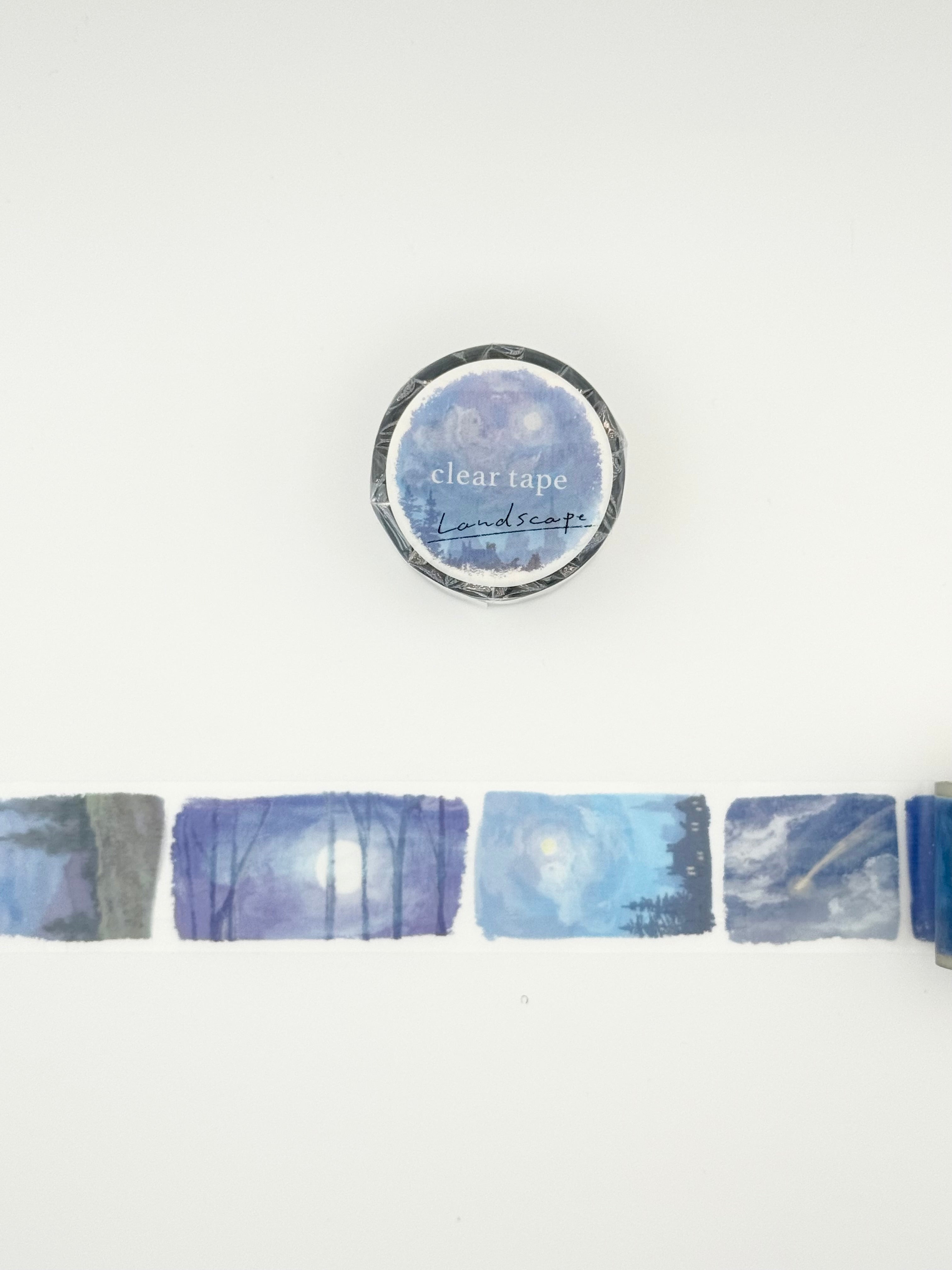 Mind Wave Landscape PET Clear Tape - Moonlight