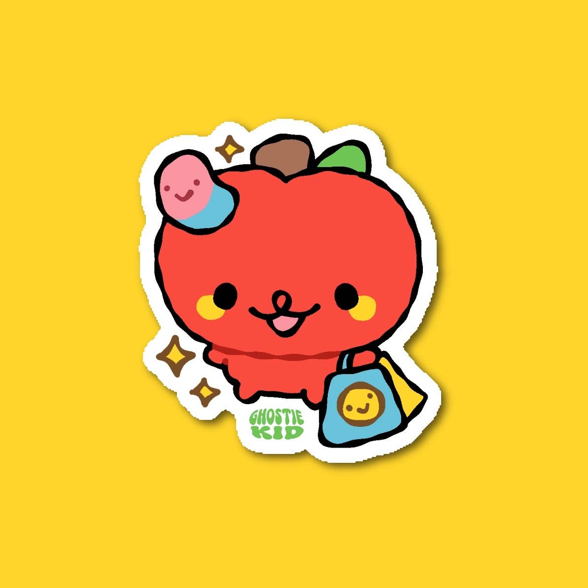 Shopping Apple - Vinyl Sticker