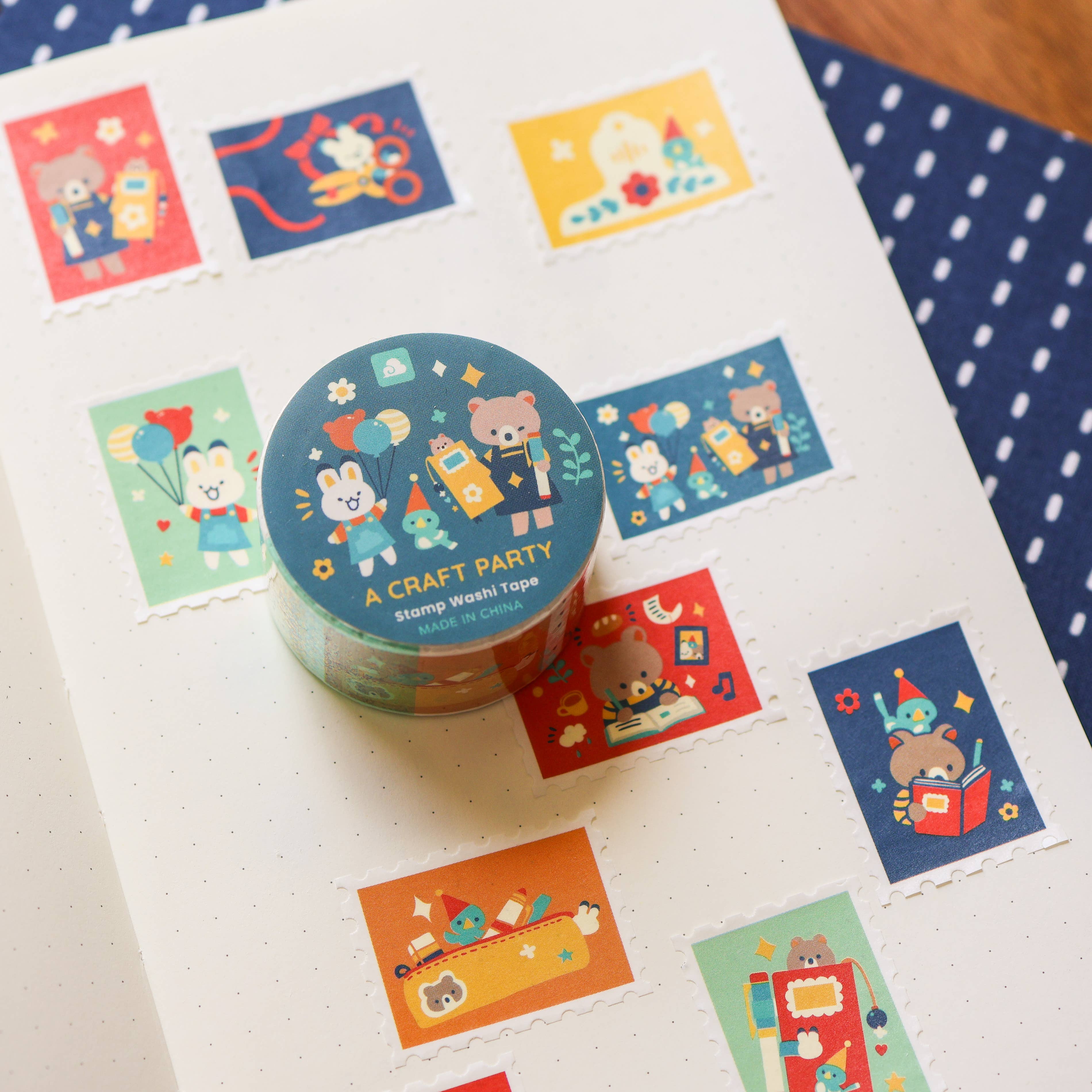 Stamp Washi Tape - A Craft Party