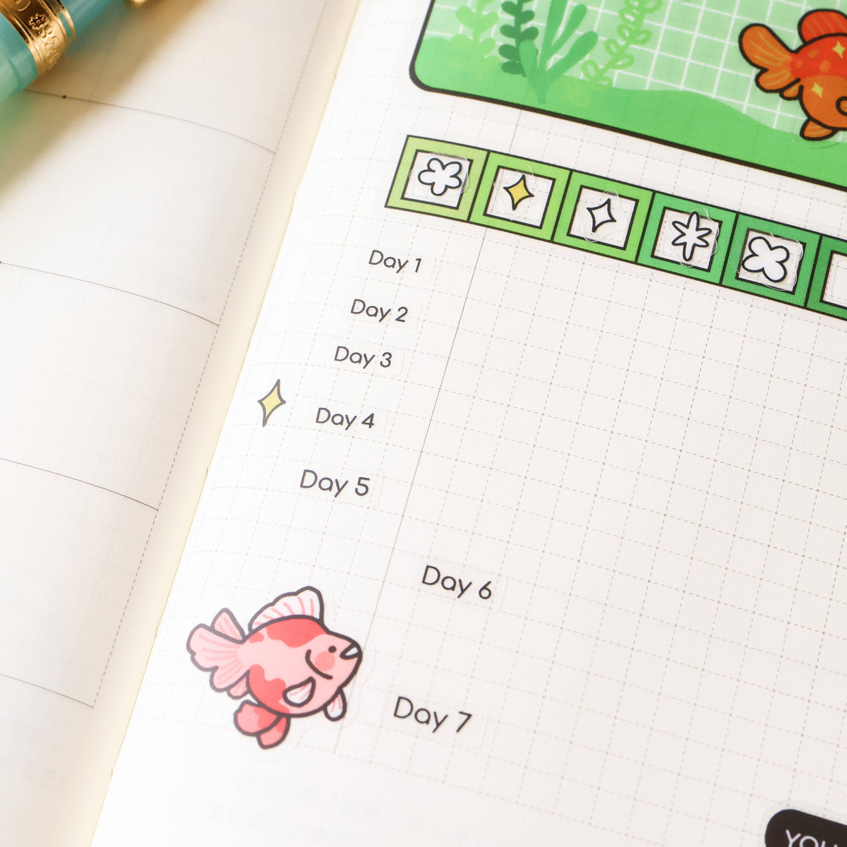 Sticker Sheet (Clear) - Goldfish Tracker