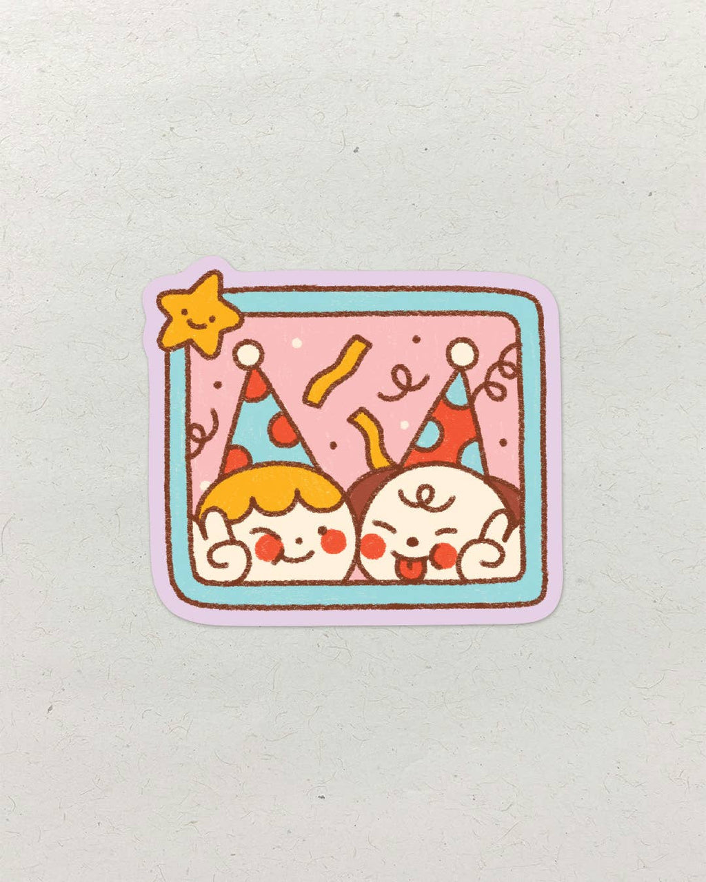 Party Friends • Single Kiss Cut Vinyl Sticker