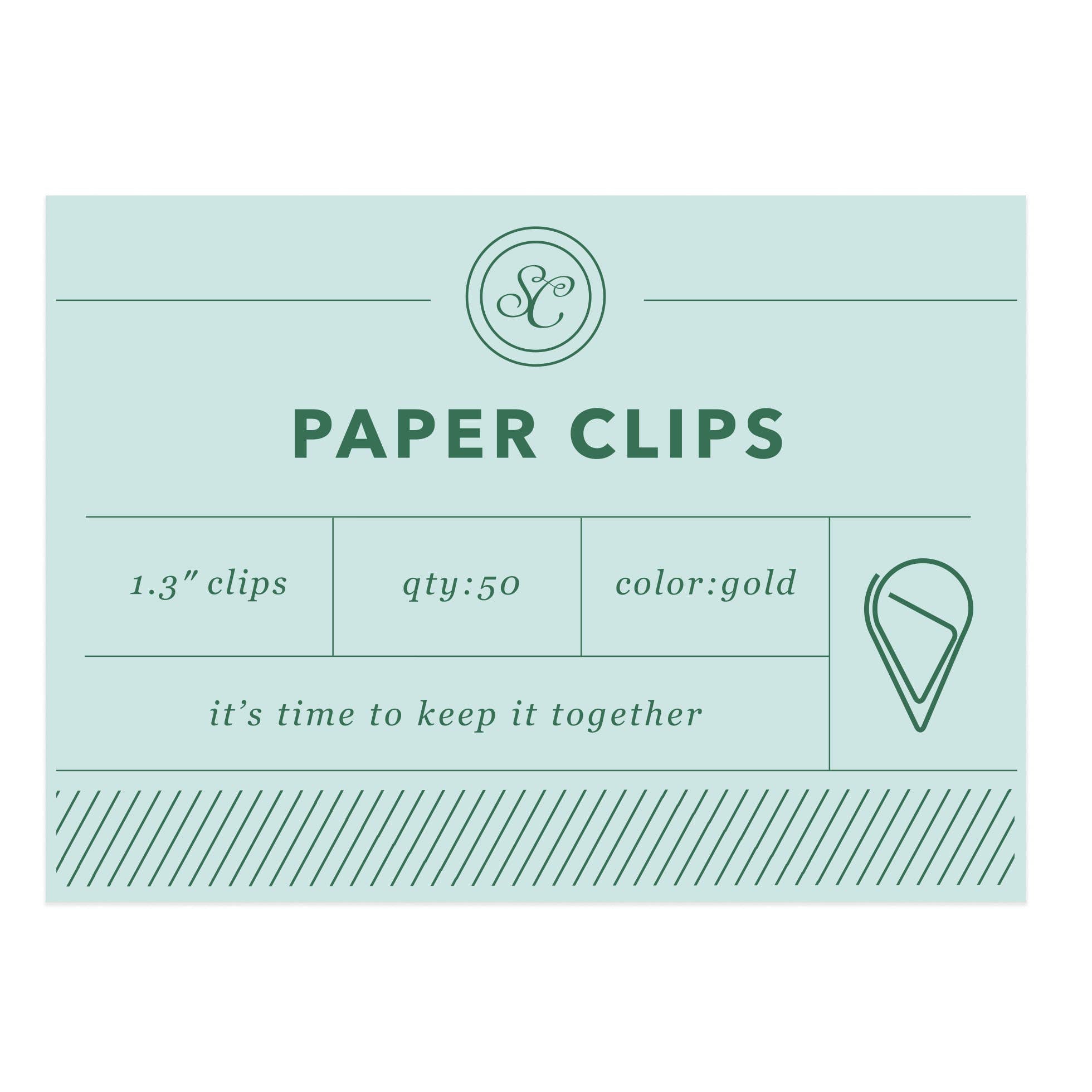 Keep It Together Paper Clips - Blue