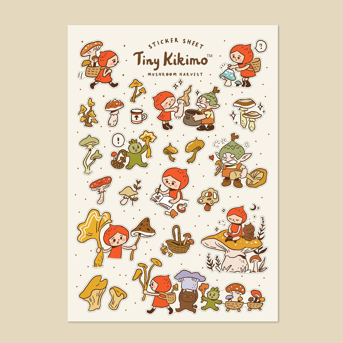 Mushroom Harvest - Sticker Sheet