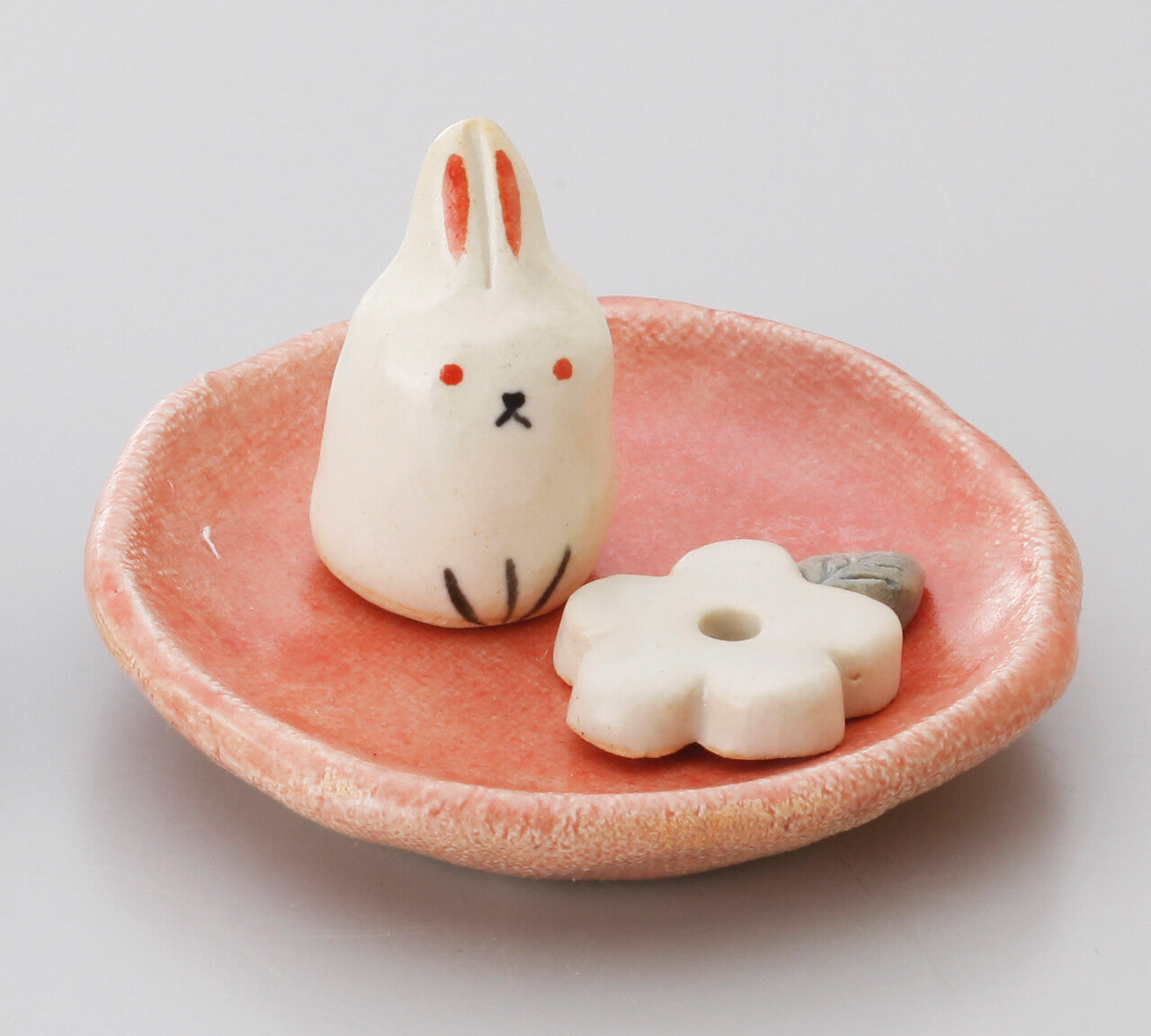 Albino Rabbit Incense Stick Holder