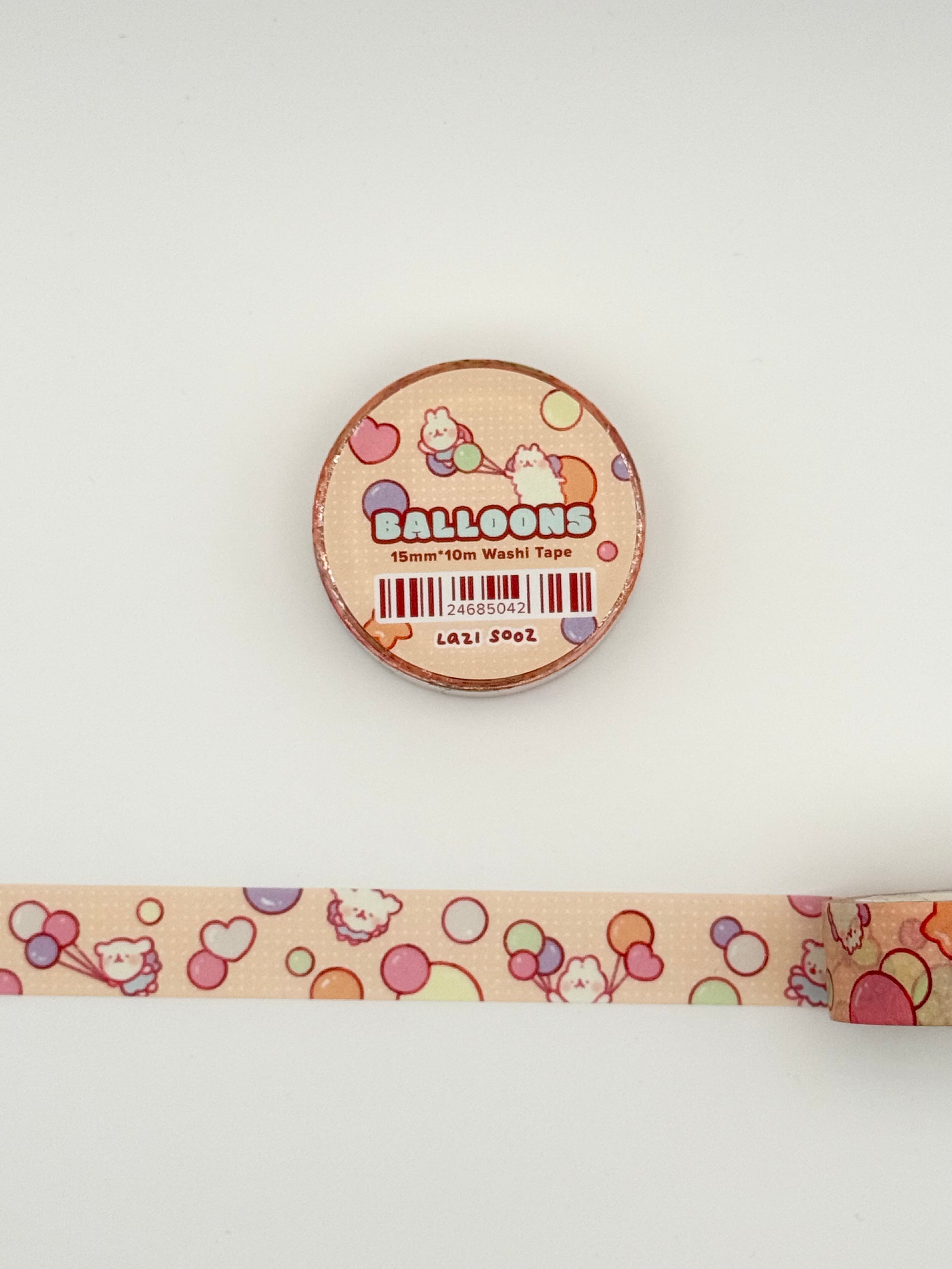 Balloons Washi Tape