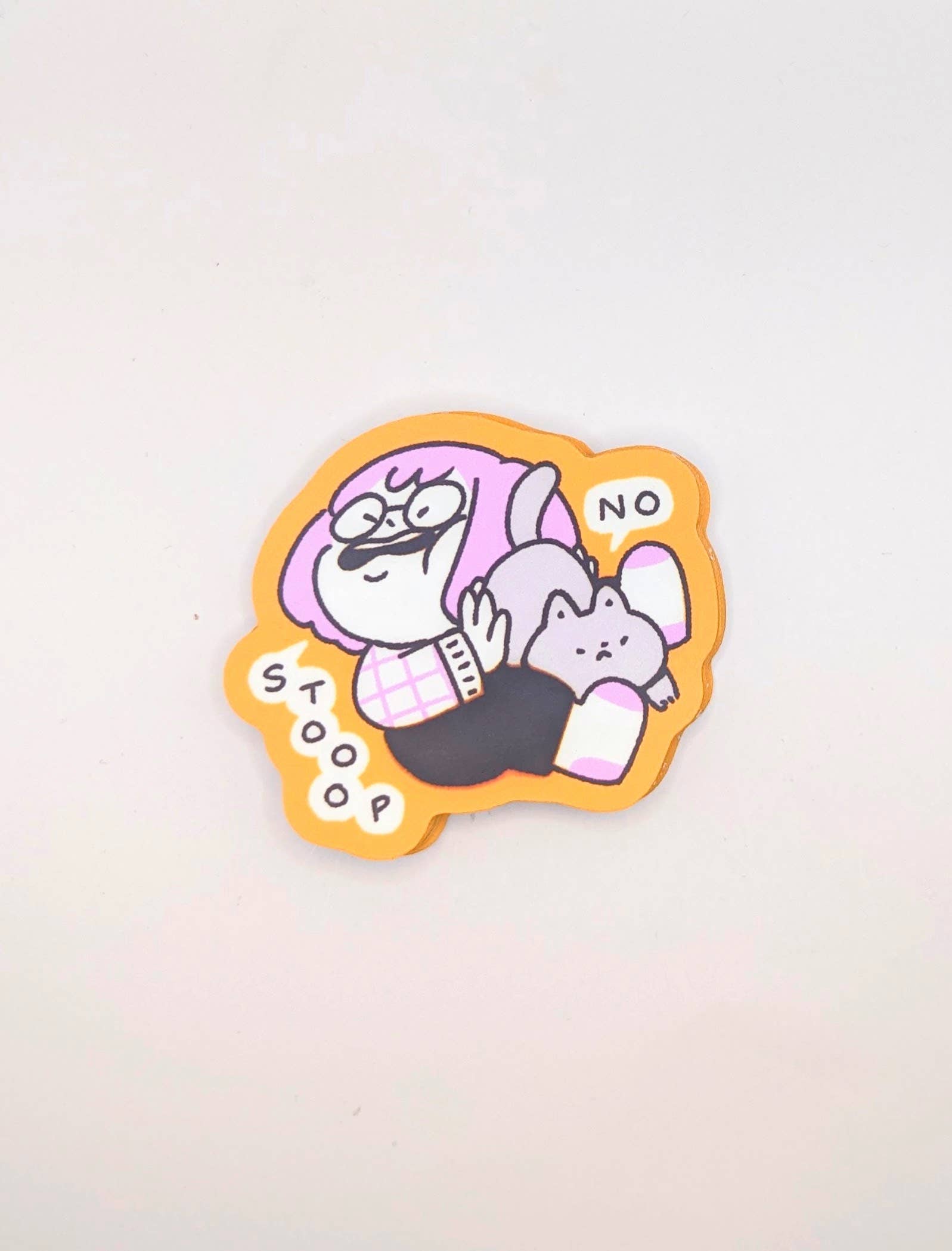 Stop No Cat Butt In Face Sticker