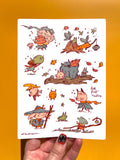 The Creatures of Autumn Sticker Sheet
