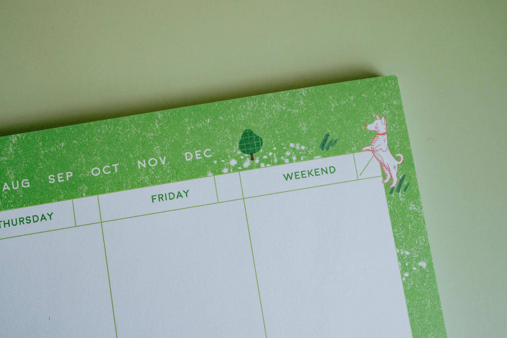Dog Days Weekly Planner