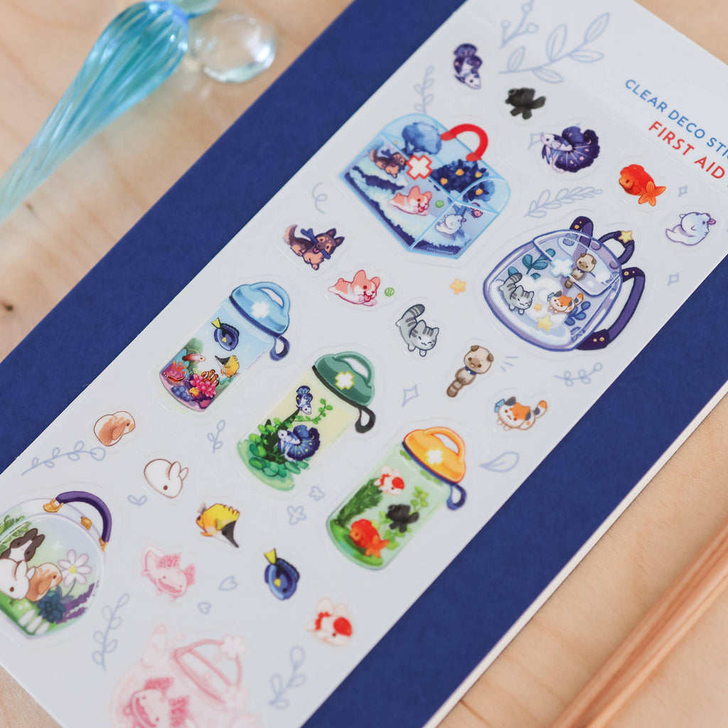 Sticker Sheet (Clear) - First Aid Kit