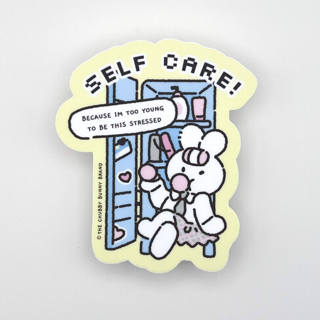 Self Care Motto Vinyl Sticker