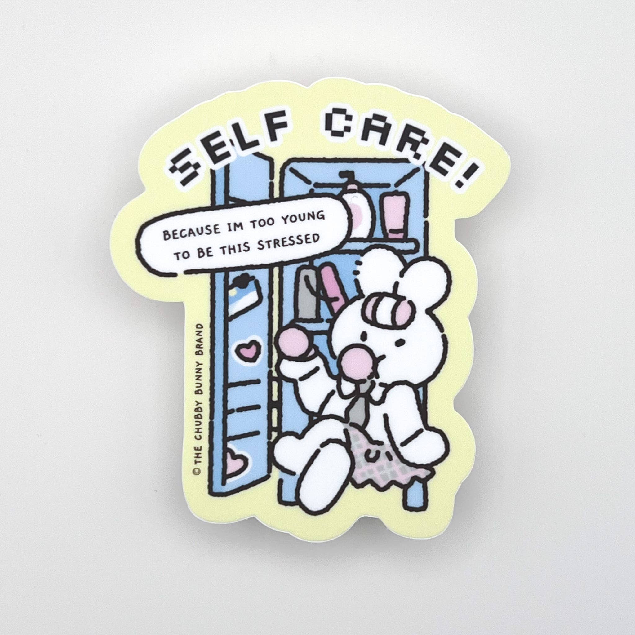 Self Care Motto Vinyl Sticker