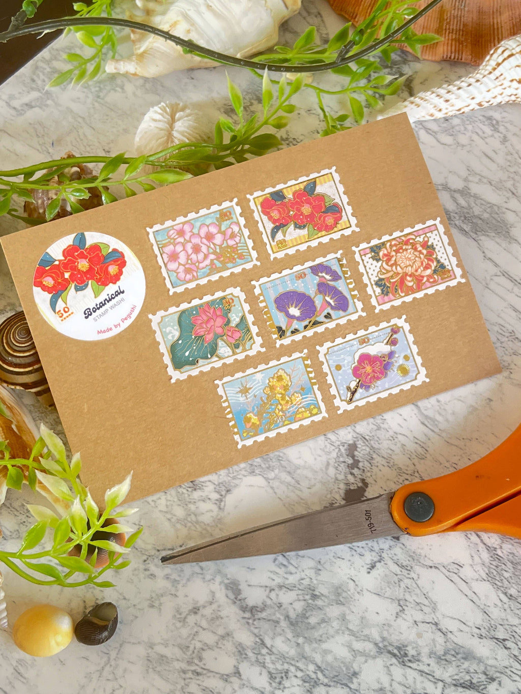 Botanical Stamp Washi Tape
