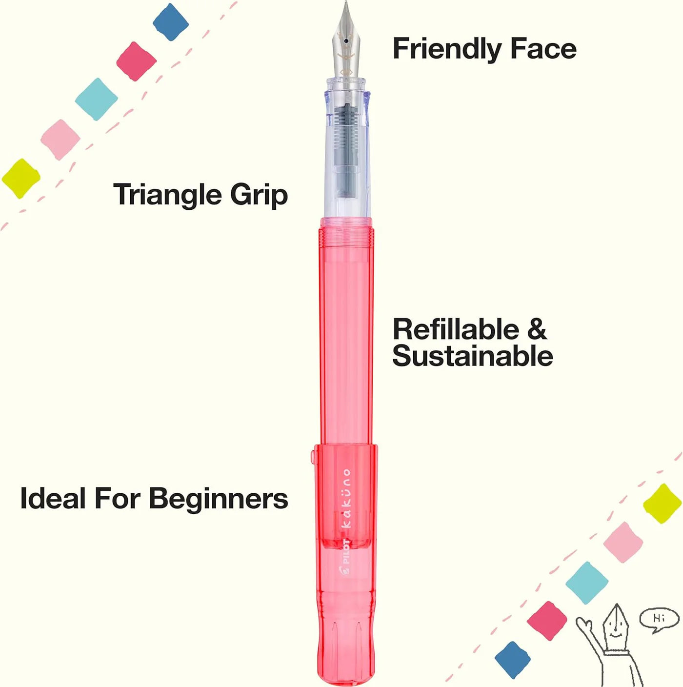 Kakuno Fountain Pen - Fine Nib Grin