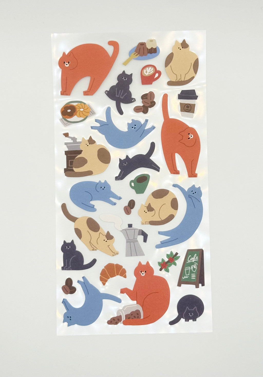 Peppy Animal Sticker Sheet - Cat