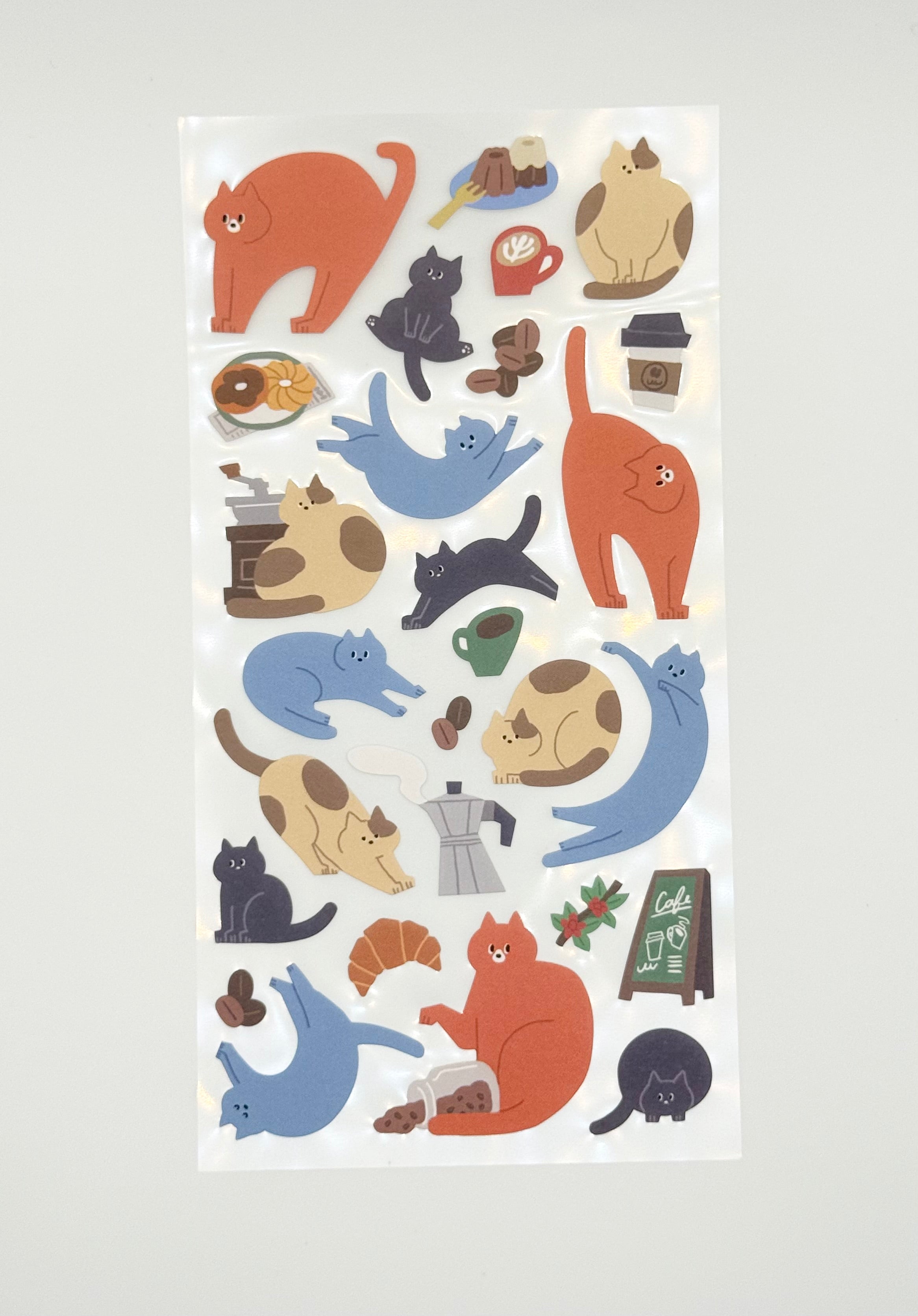 Peppy Animal Sticker Sheet - Cat