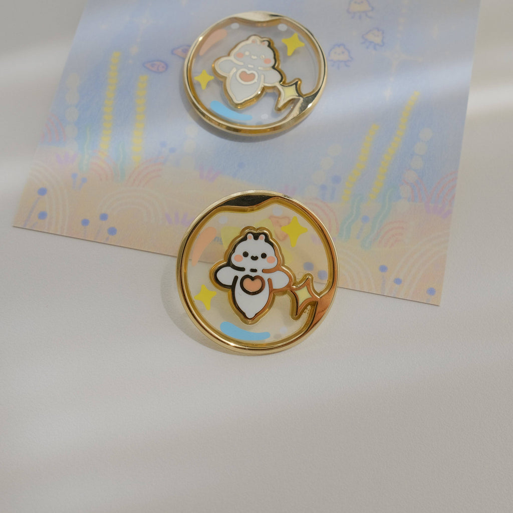 Sea Angel Bunny Enamel Pin