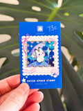 Enamel Pin - Rabbit in Outerspace Stamp