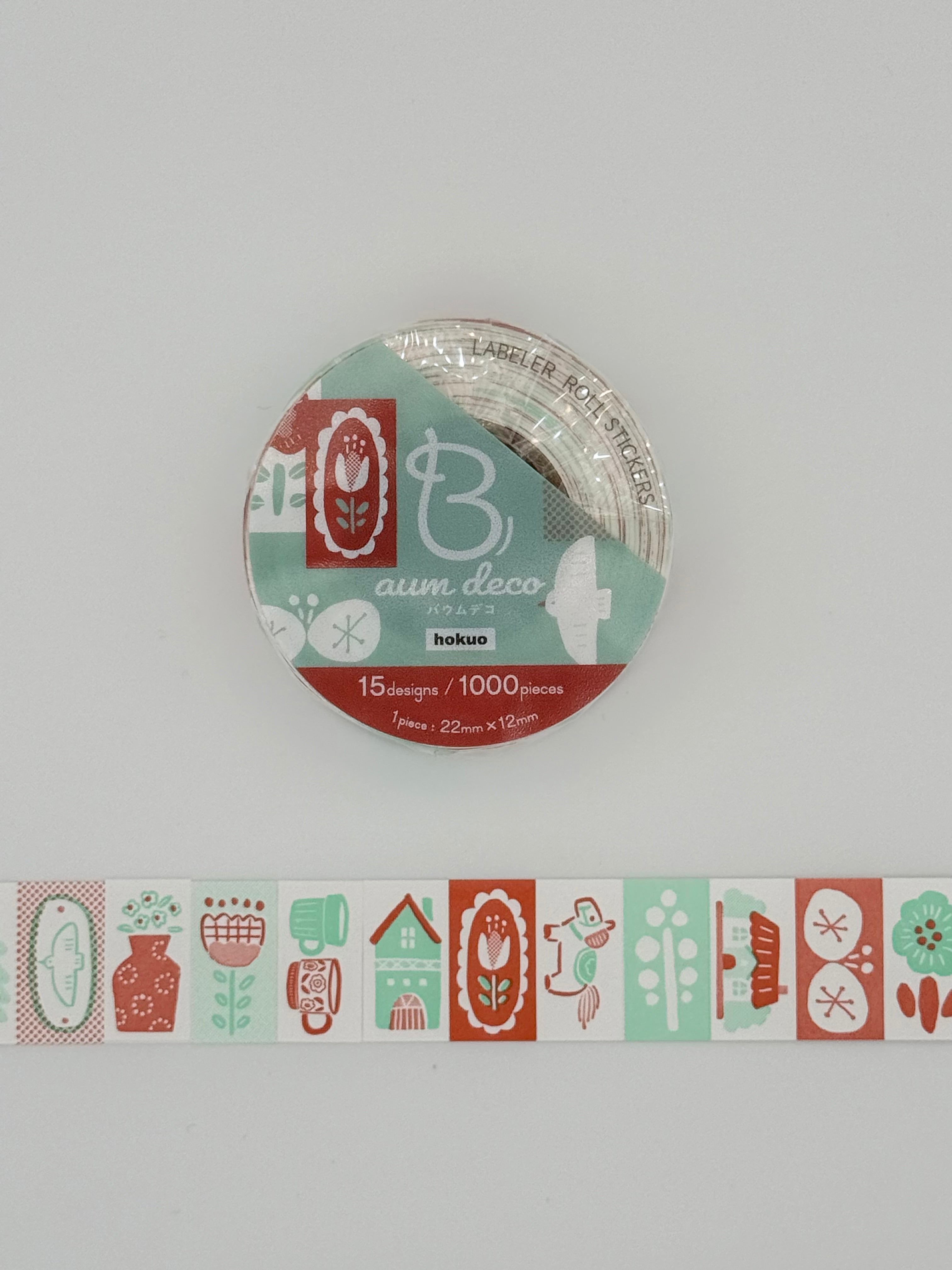 Beverly Baum Deco Labeler Roll Stickers - Scandinavian