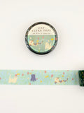 mula x RYURYU Clear Tape - Cat & Flower Field