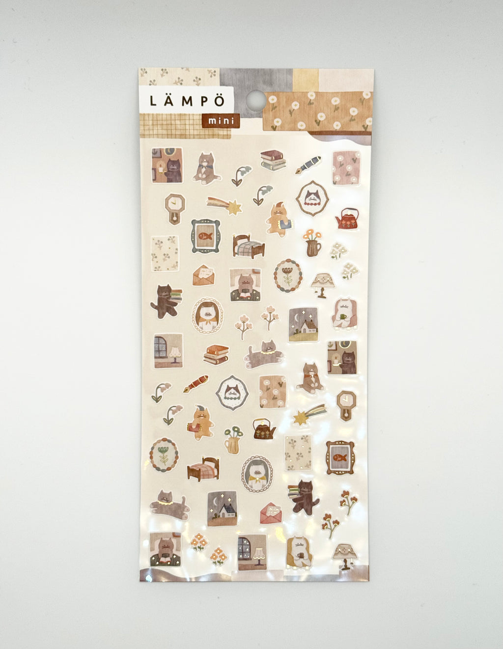 Lampo Mini Series Sticker Sheet - Cat & Night