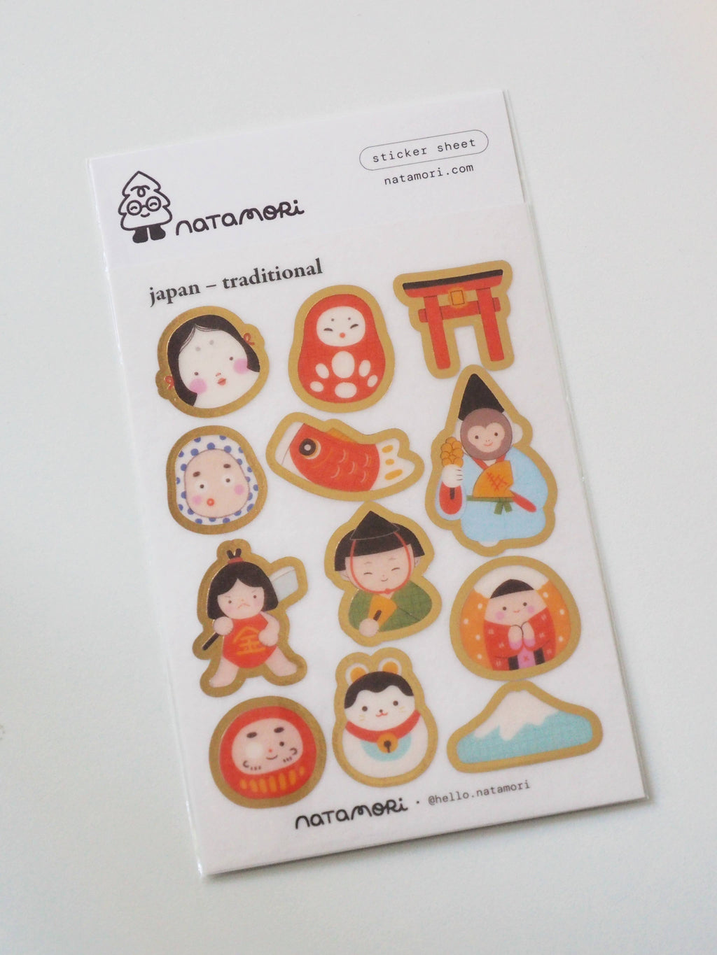 Japan – traditional • washi foil sticker sheet