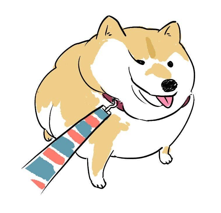 Tubby Shiba Inu Sticker