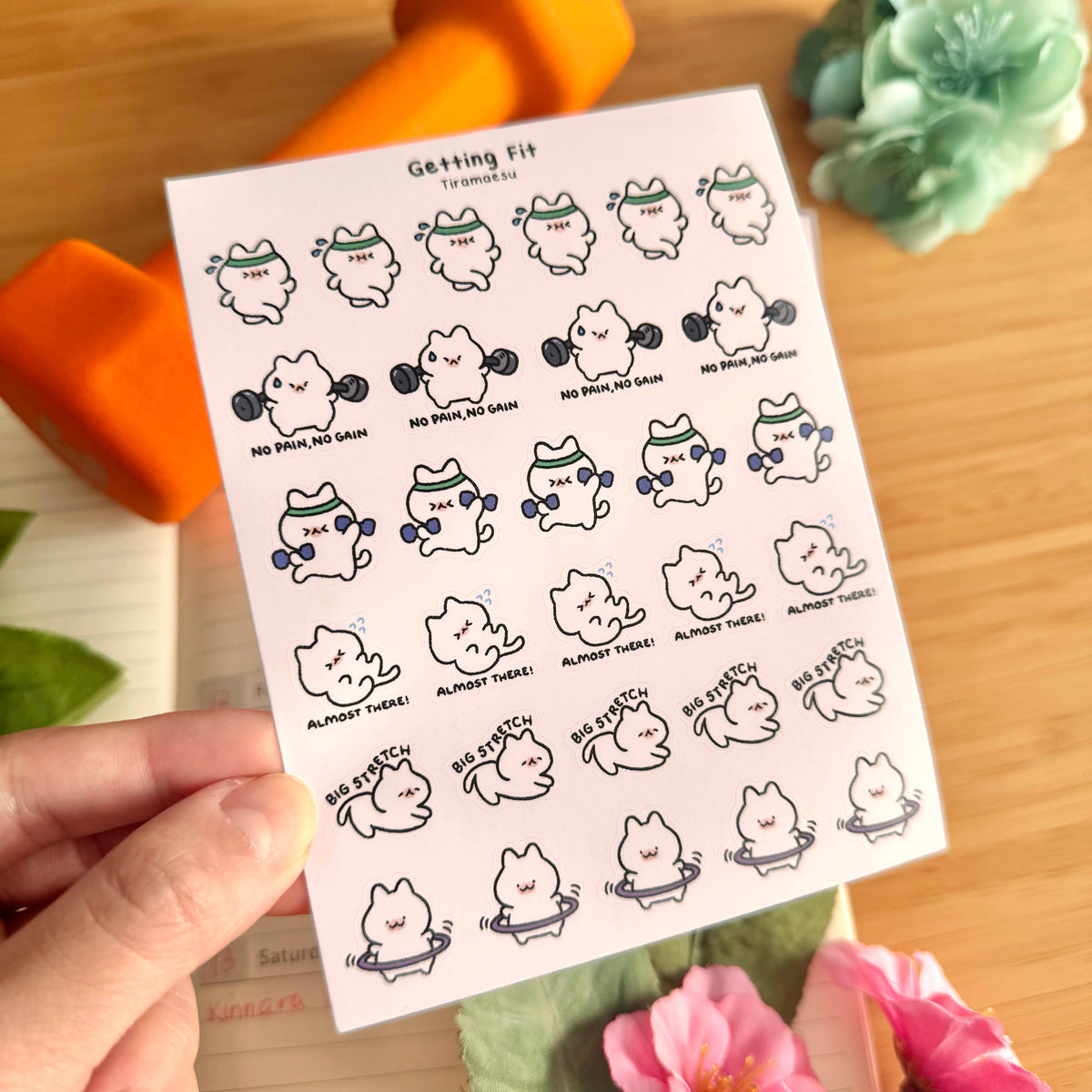 Getting Fit Planner Sticker Sheet