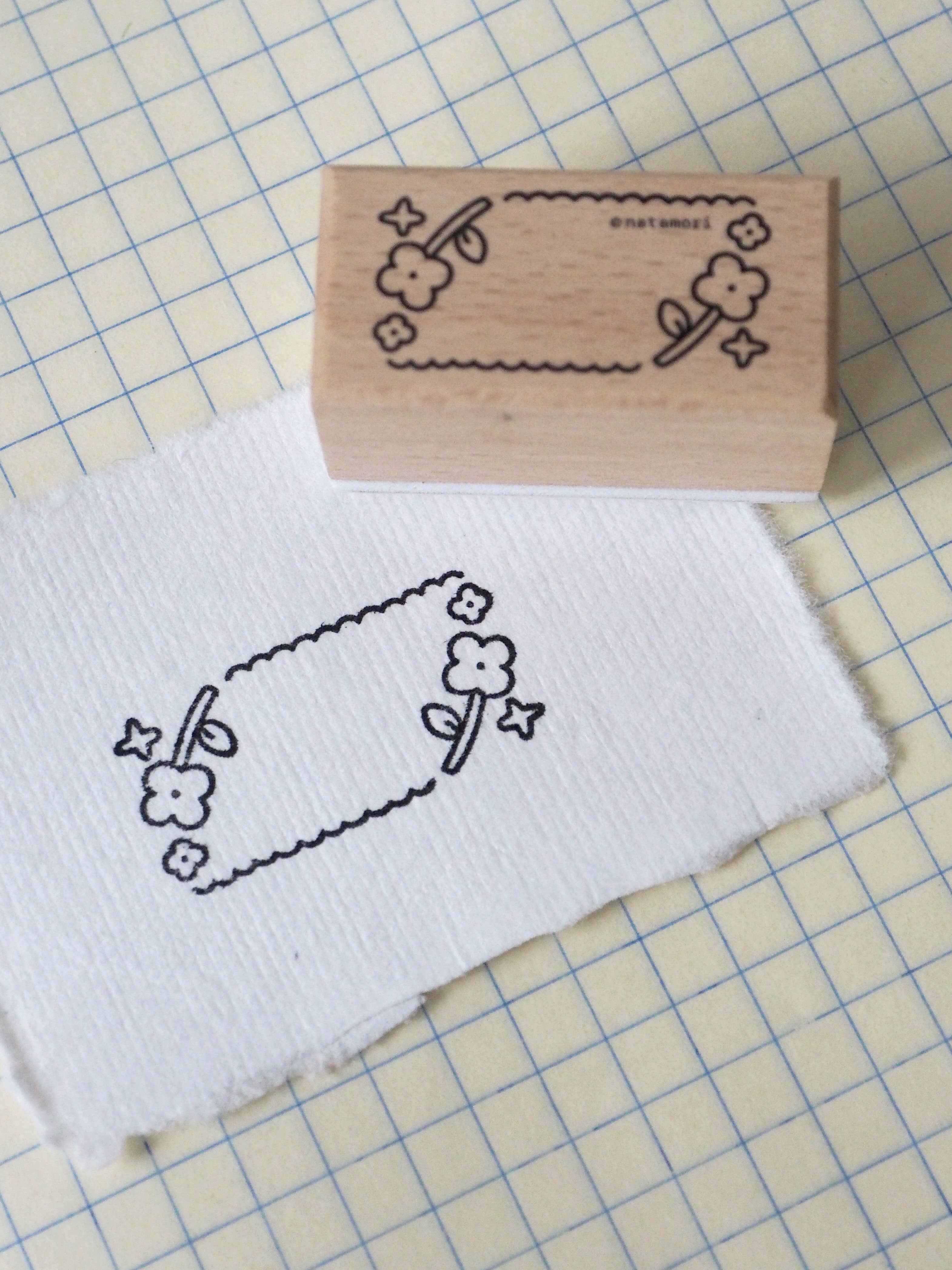 Flower frame • stamp