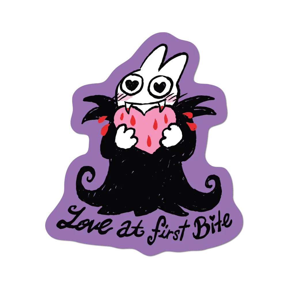 Love At First Bite Sticker