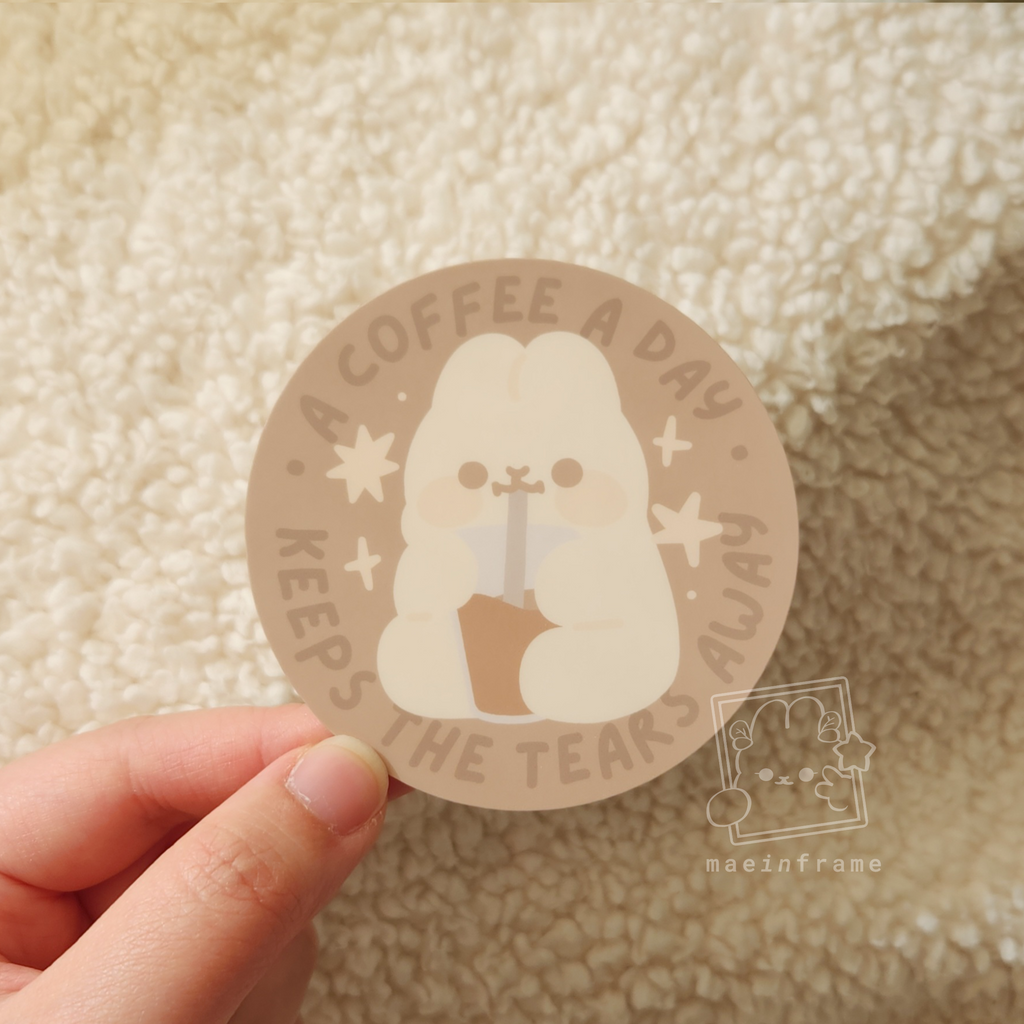 A drink a day | diecut sticker