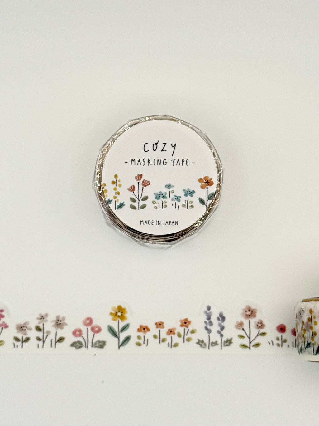 Mind Wave Die-cut Washi Maaking Tape - Cozy Flowers