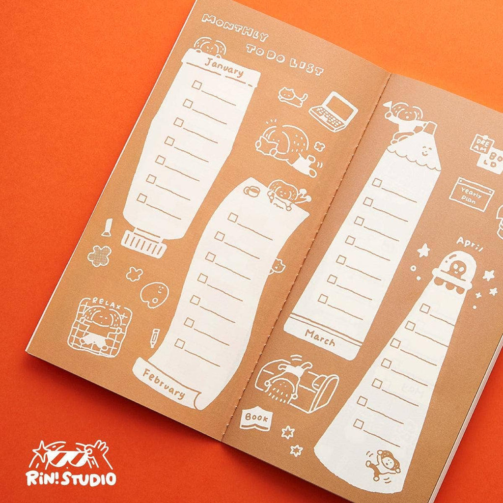 2027 Monthly Planner Insert for Travelers Notebook