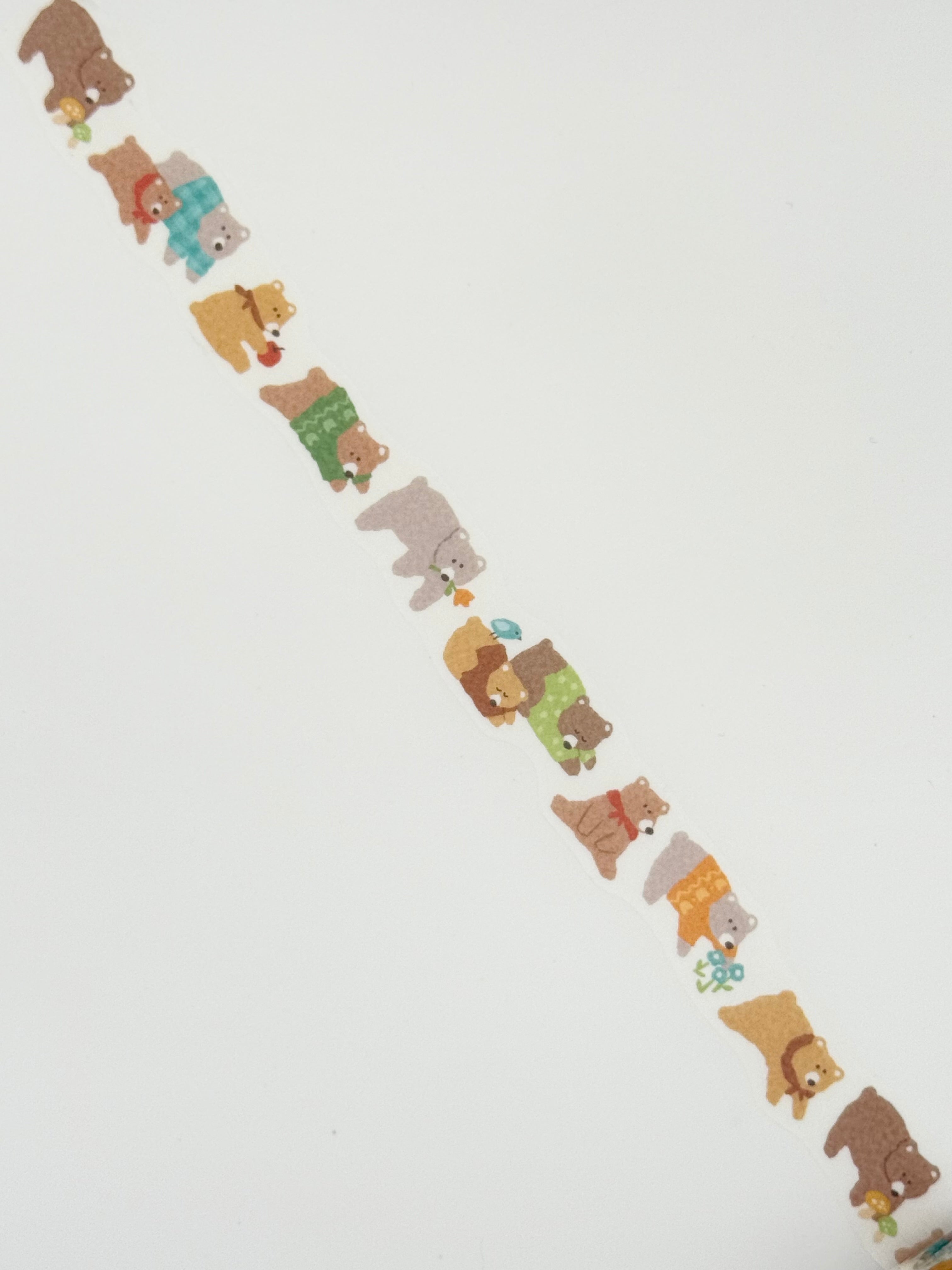 Mind Wave Die-cut Washi Masking Tape - Bears