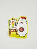 Artsy Alpaca Sticker