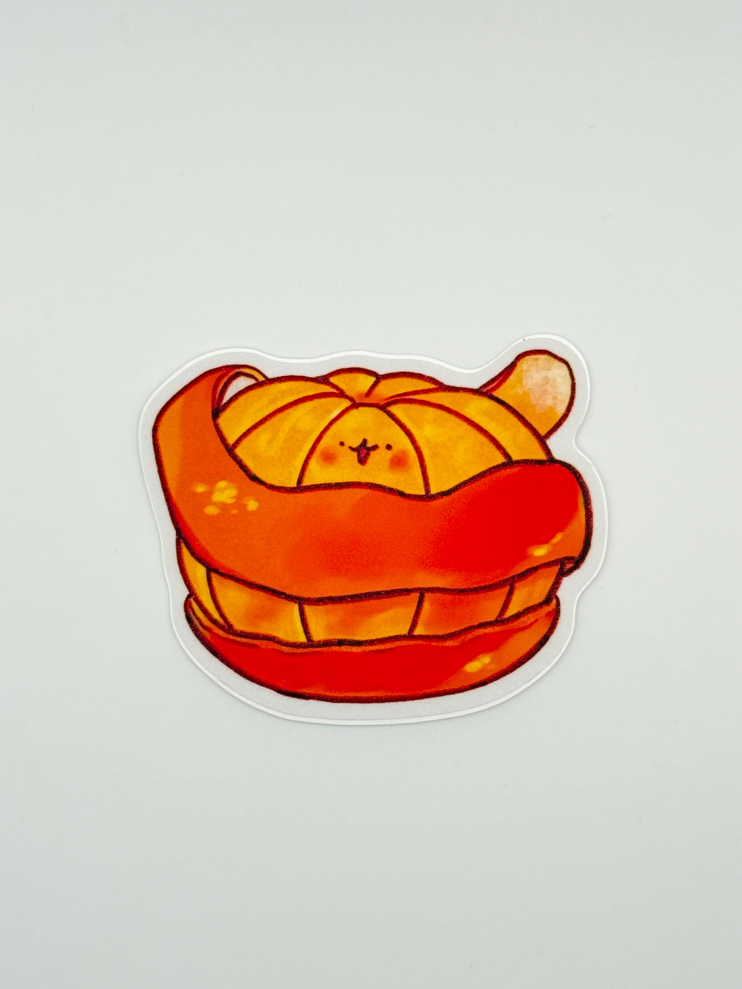 Tangerine Spiral Sticker