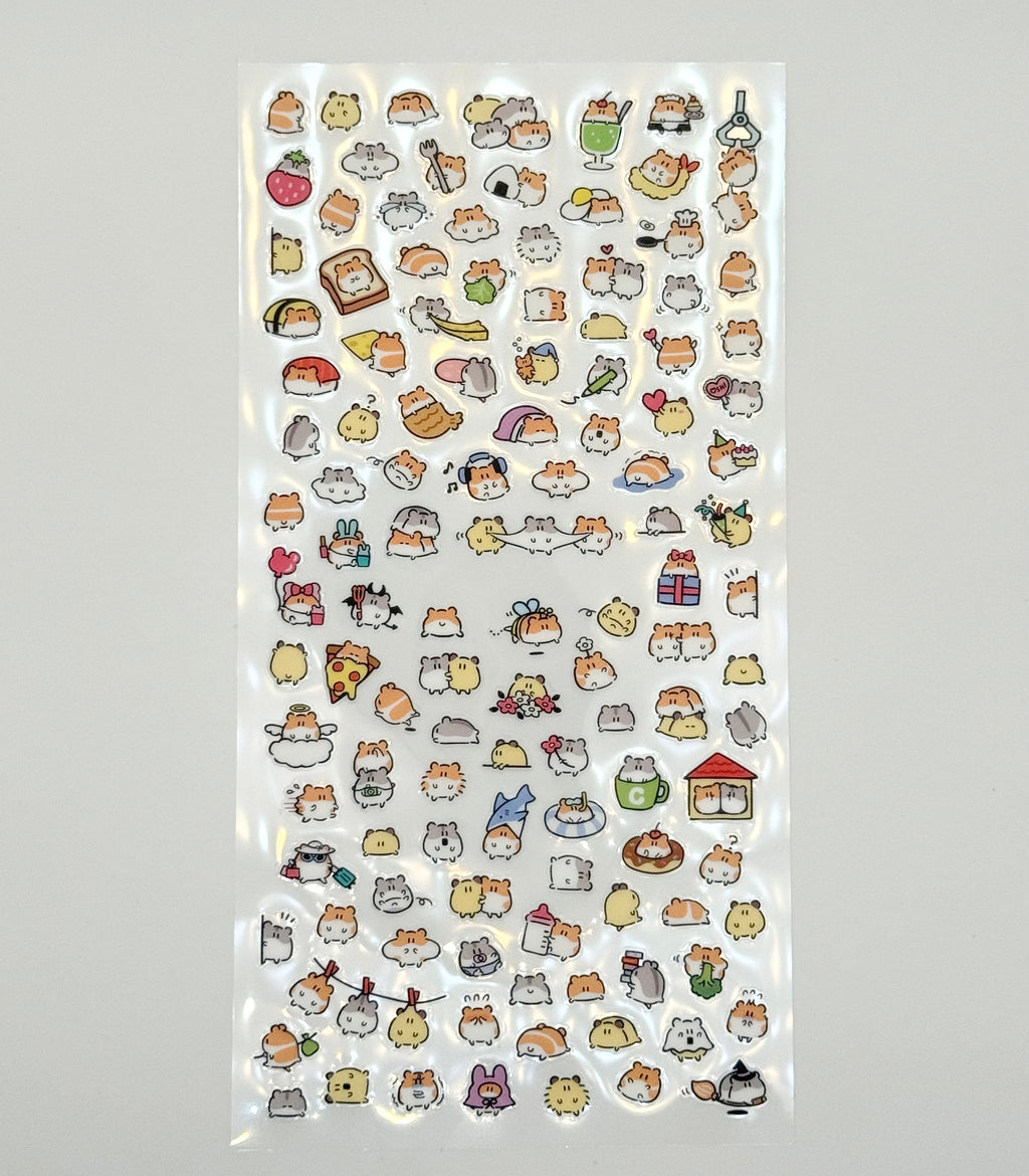 MindWave Sticker Sheet - Seals Original Designs - Mini Hamster