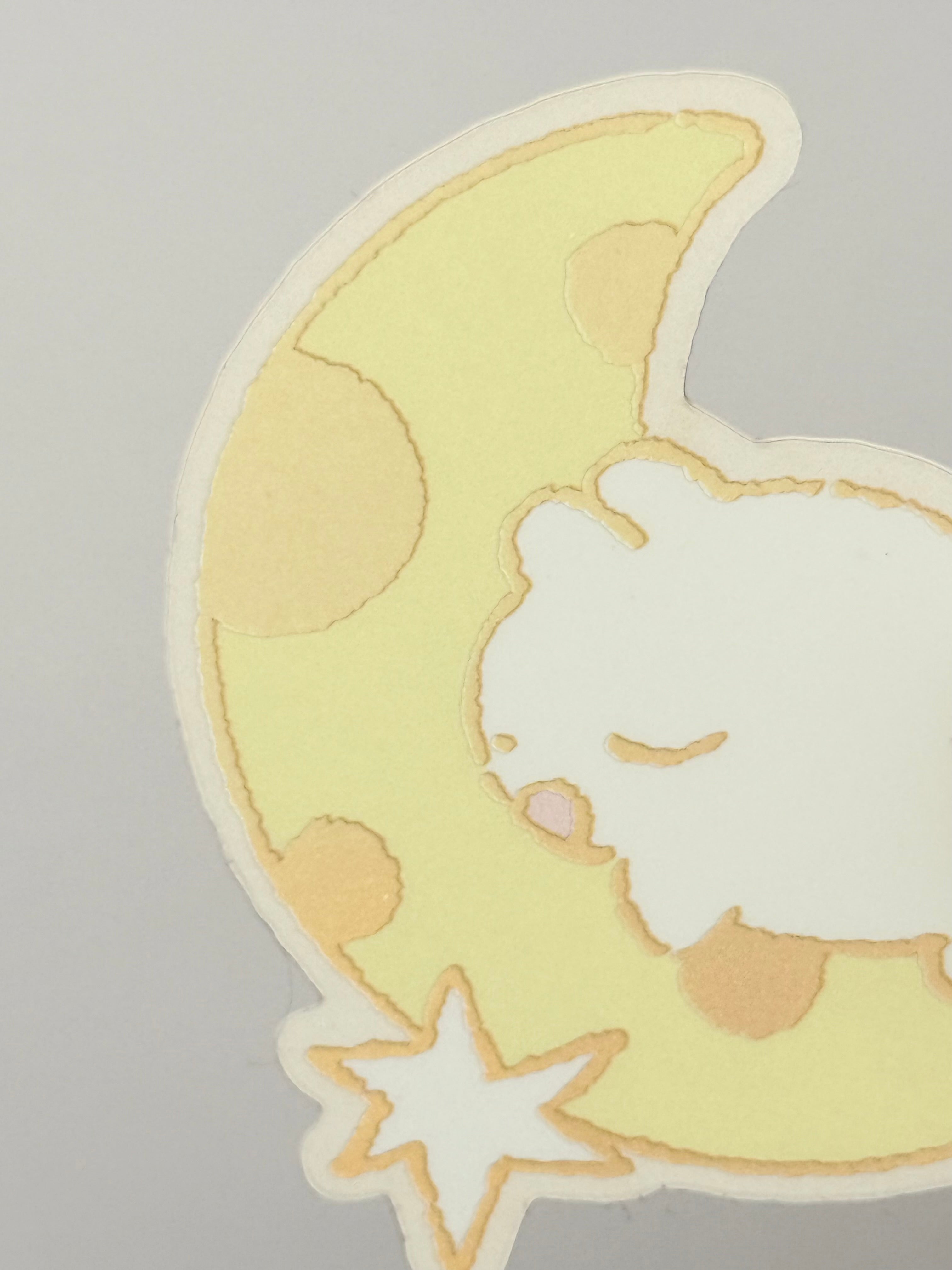 Moon Bun Sticker