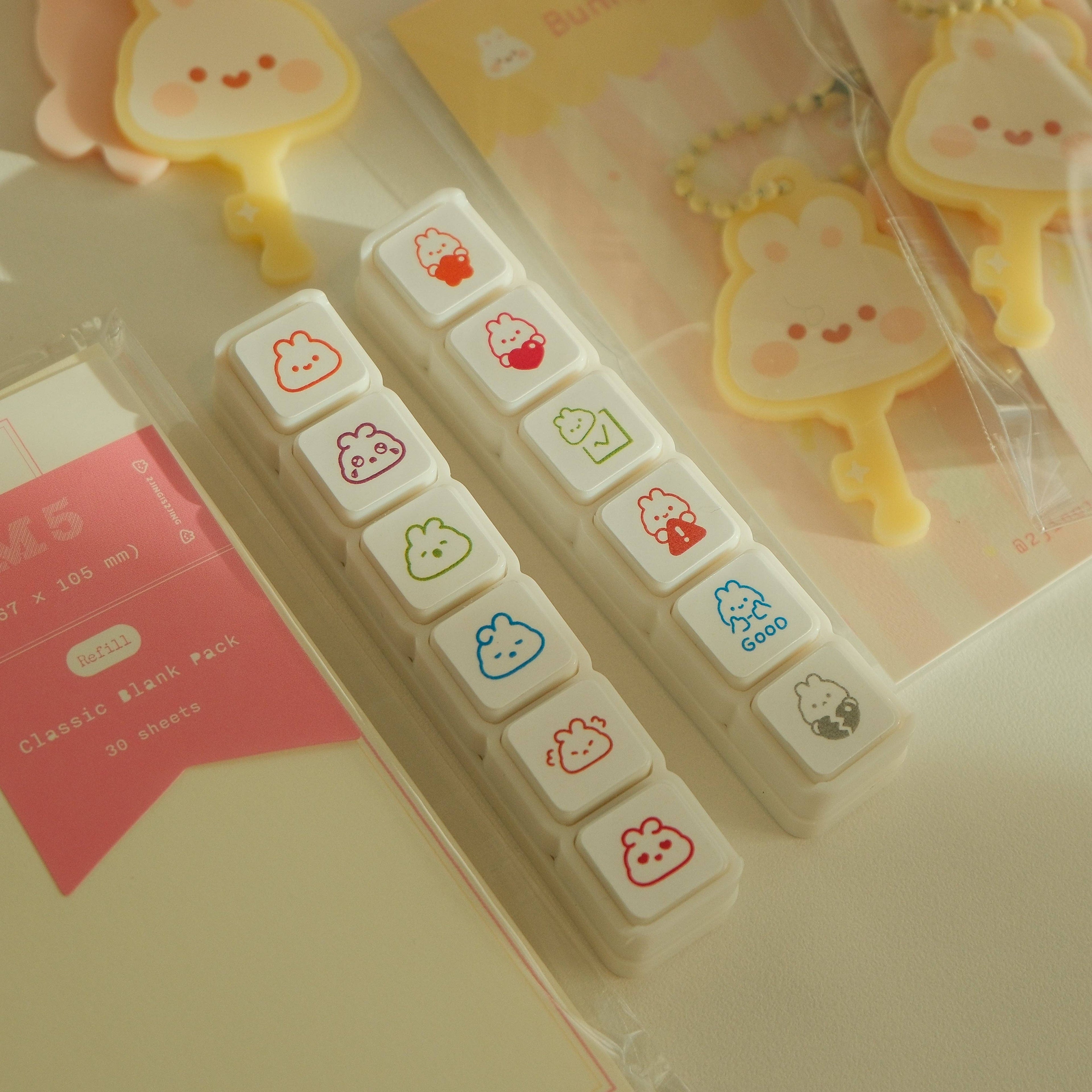 Bunny Button Stamp Set