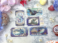 Gold Foil Sharks Ticket Washi Tape