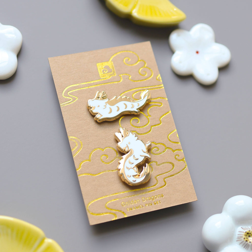 Enamel Pin - Happy Dragons Pin Set