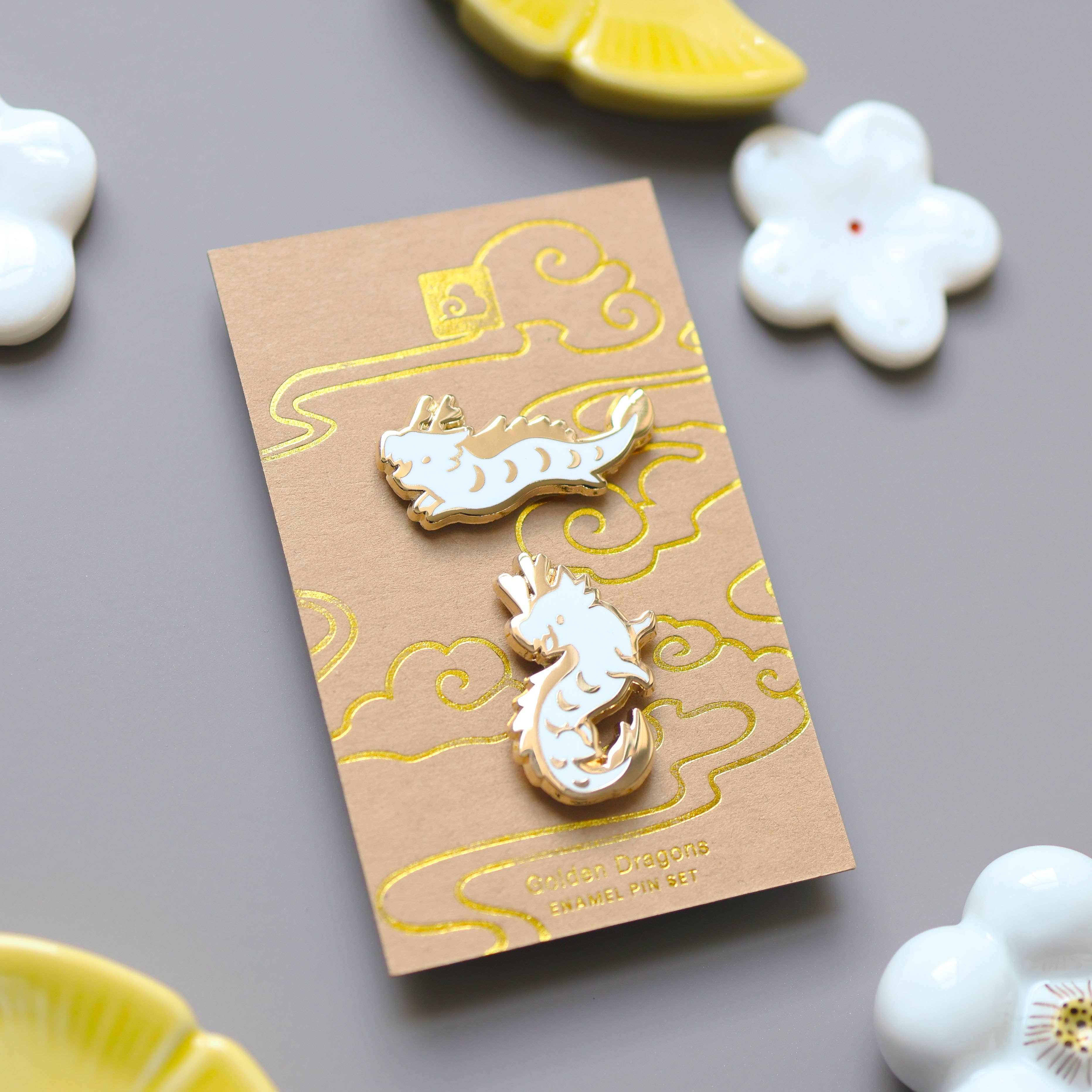 Enamel Pin - Happy Dragons Pin Set