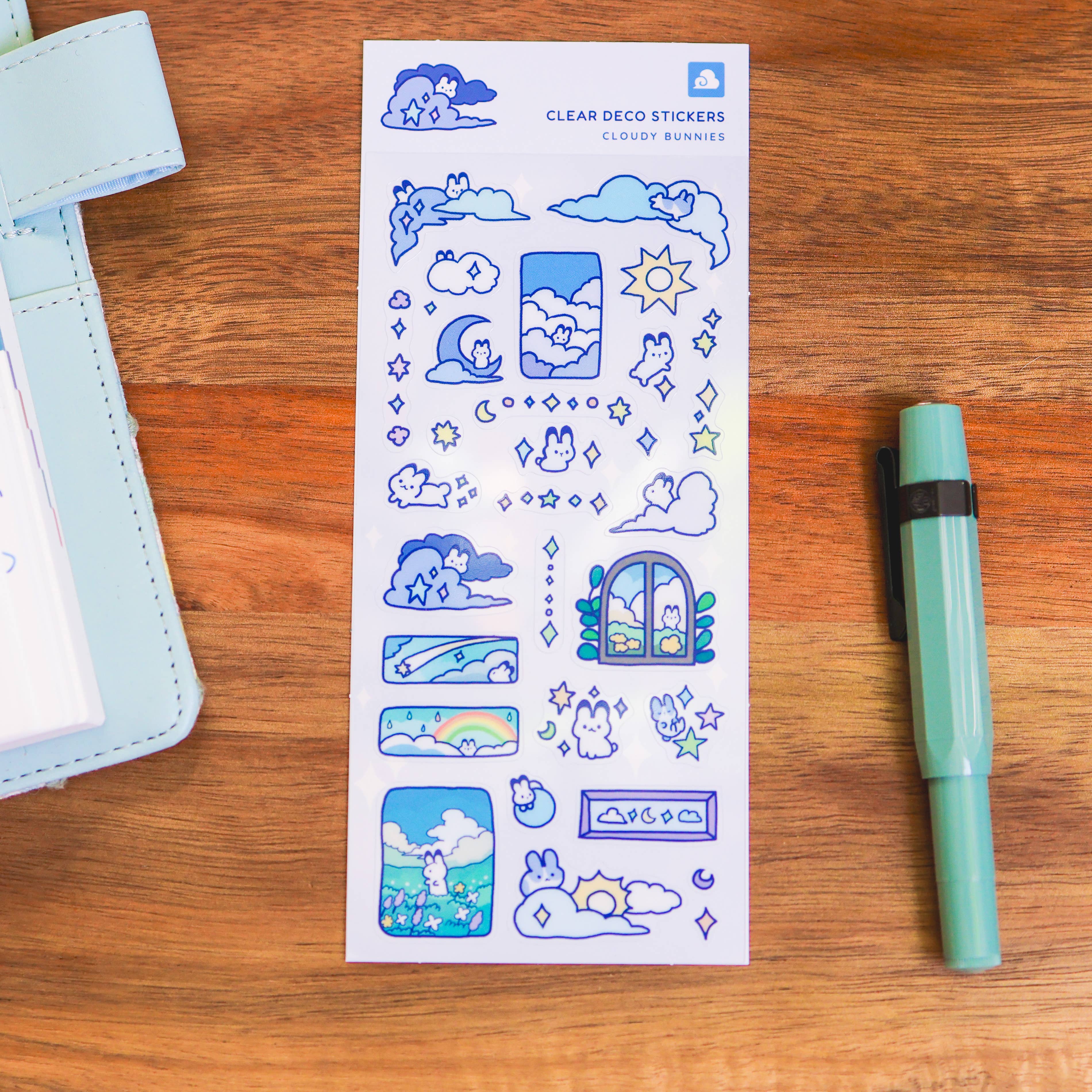 Cloudy Bunnies Sticker Sheet