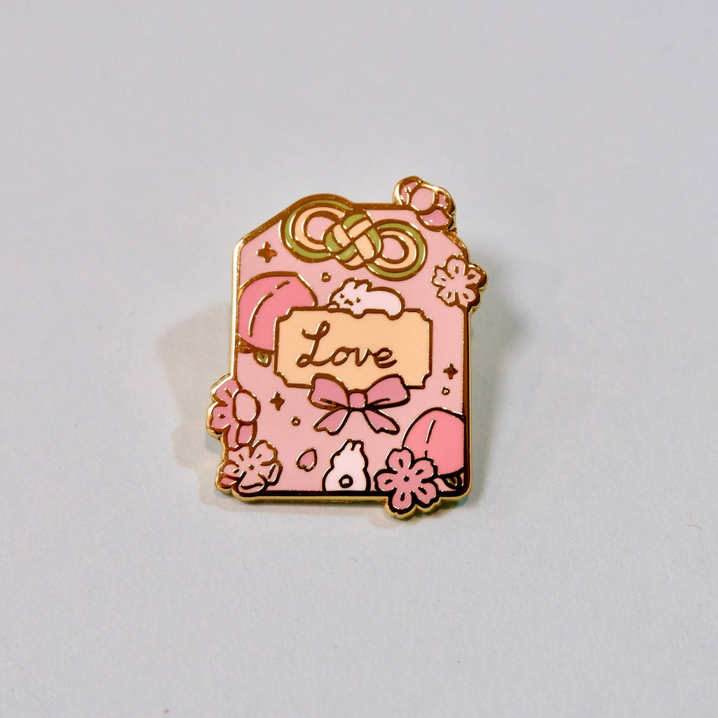 Omamori Enamel Pin: Love