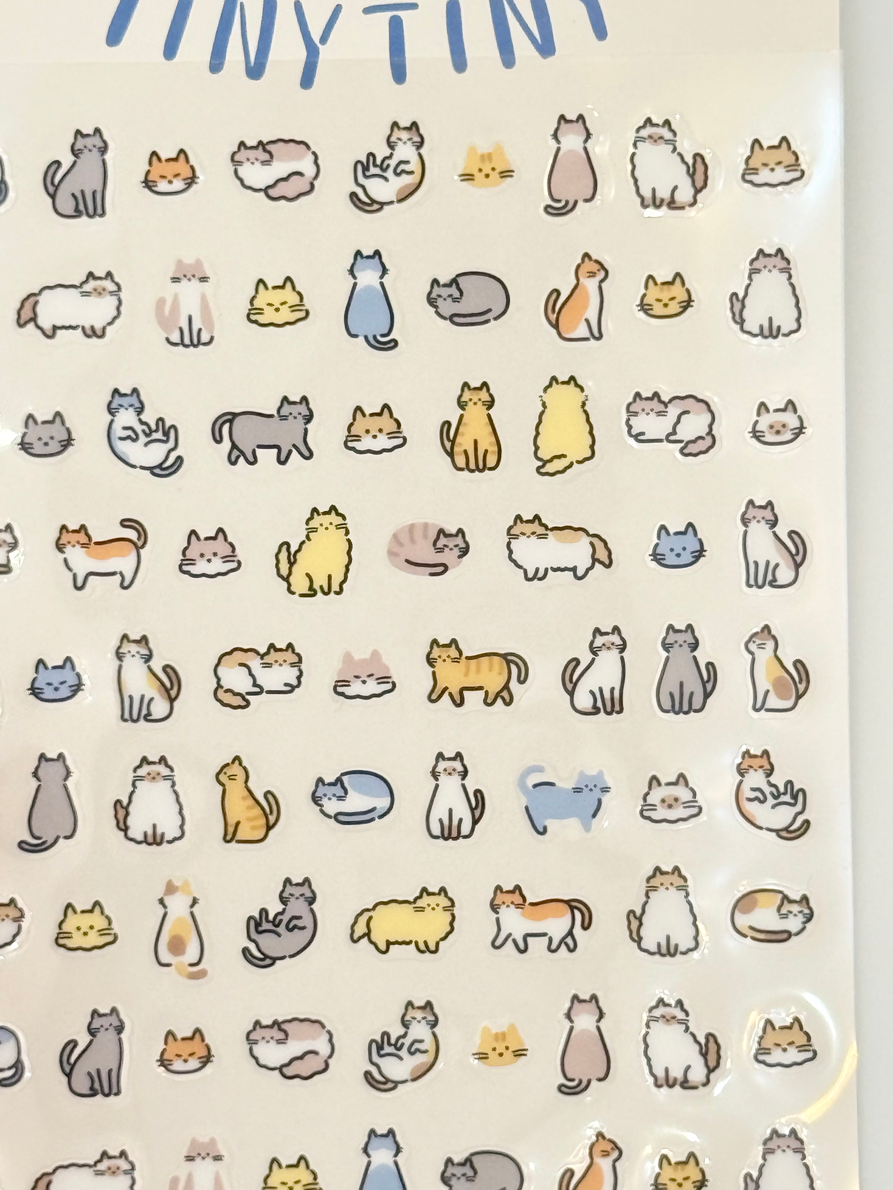 Tiny Tiny Sticker Sheet - Neko