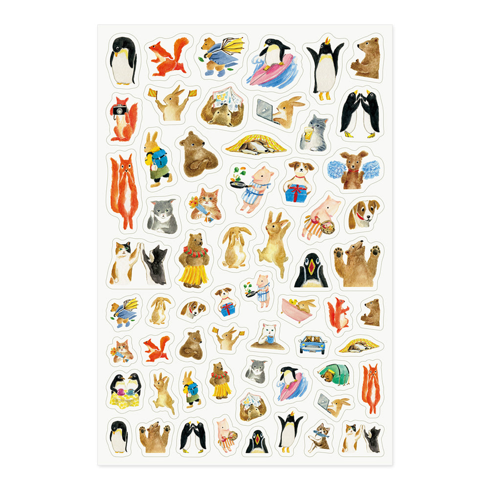 Yuru Log Sticker Sheet - Animal