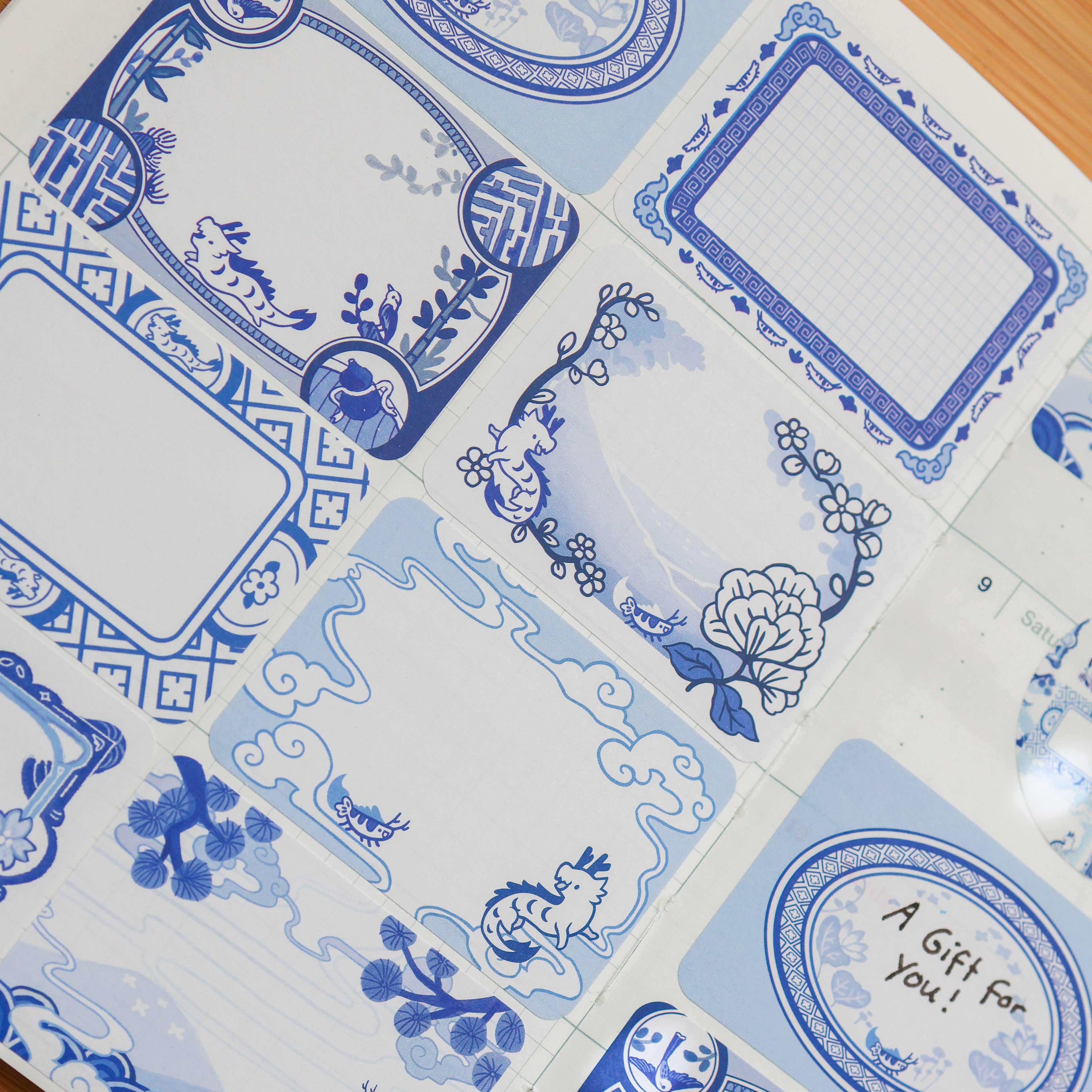 Paper Roll Labels  - Chinese Porcelain