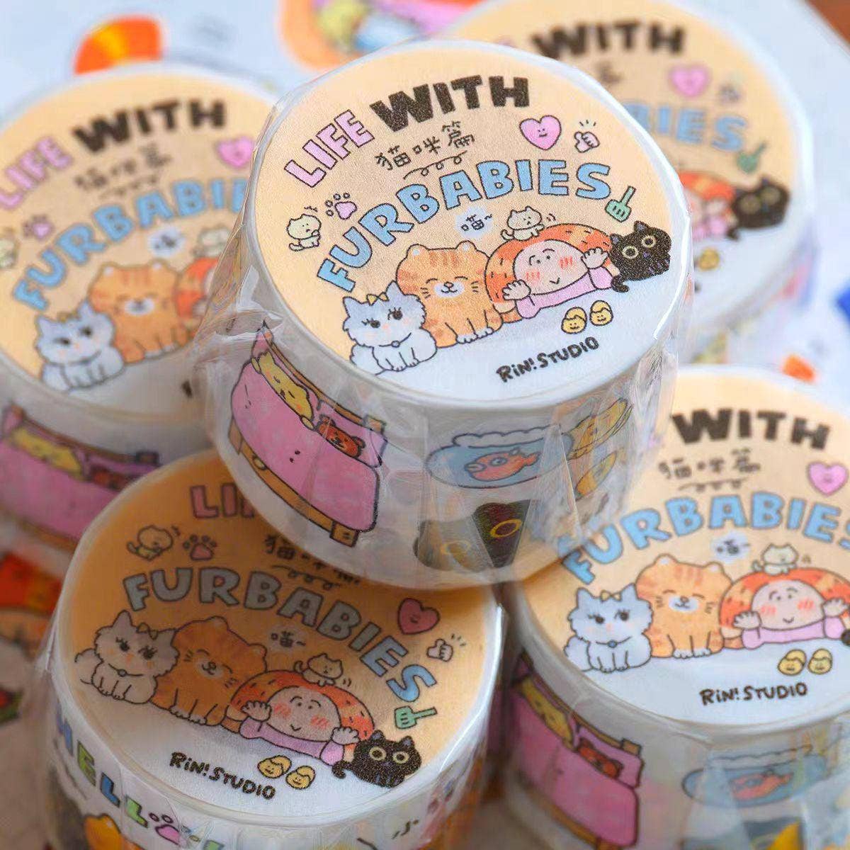 Life with Fur Babies Washi Tape
