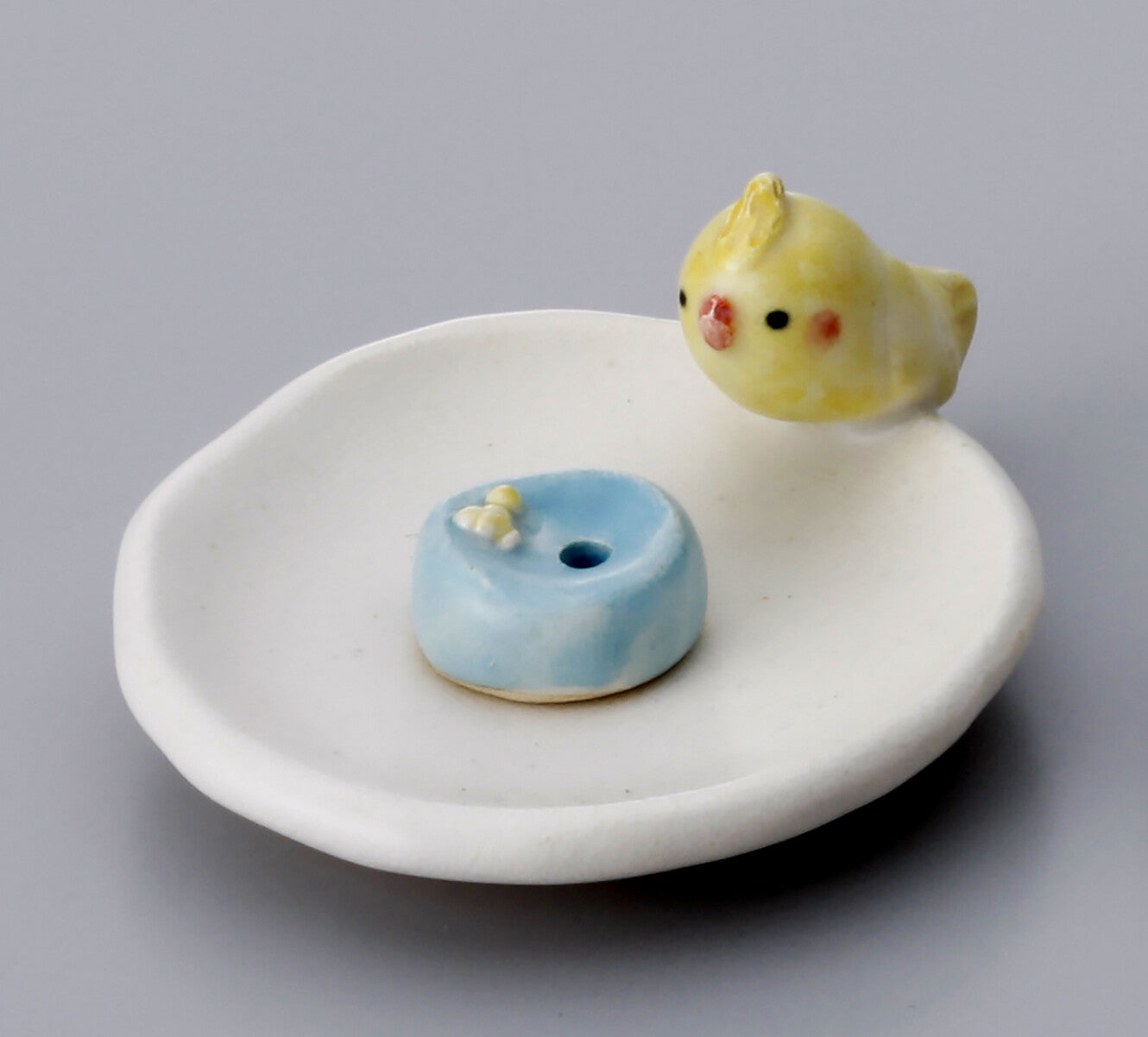 Yellow Bird Incense Stick Holder
