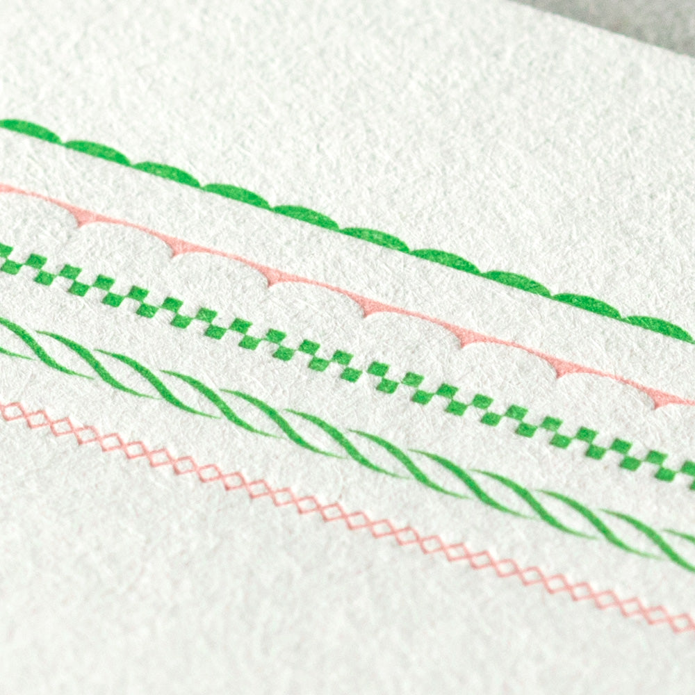 Midori Letterpress Letter Set