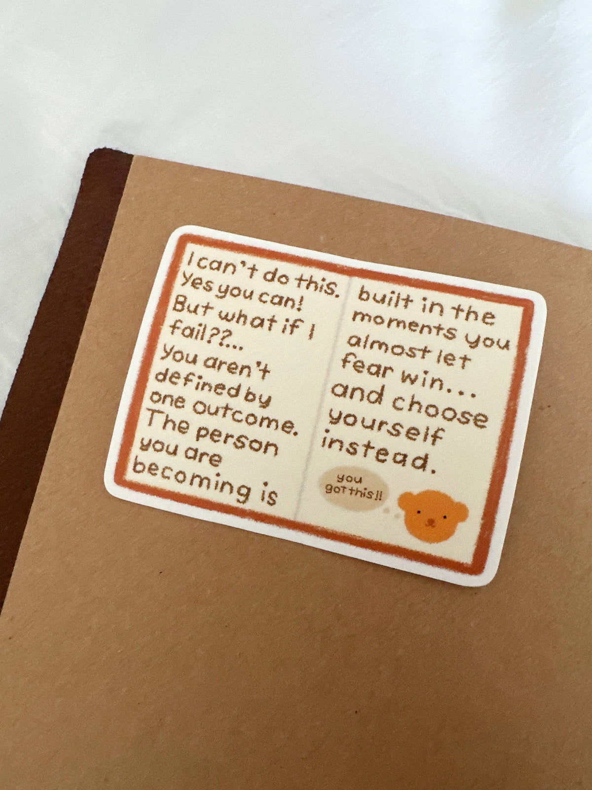 Bear's Imposter Syndrome Die Cut Sticker